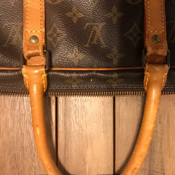 Louis Vuitton Brown Monogram PROJECT Travel Bag with Vachetta Leather Straps - Picture 4 of 10